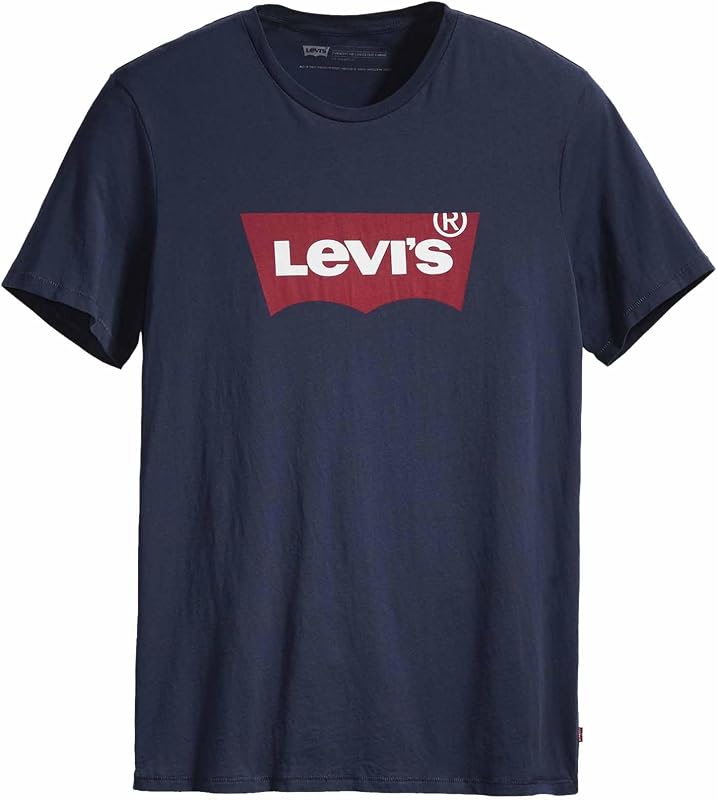 Graphic Set-in Neck T-Shirt, Dress Blues, M Hombre