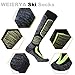 WEIERYA Ski Socks 2 Pairs Pack Performance Skiing Socks, Snowboard Socks