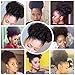 DEYNGS Ponytail African American Short Afro Kinky Curly Wrap Synthetic Drawstring Puff Ponytail (2#)