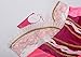 JerrisApparel Princess Dress Girl Party Dress Ceremony Fancy Costume (4T, Pink)