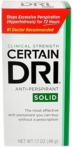 Certain Dri Antiperspirant Solid for Excessive Perspiration-1.7 oz (Quantity of 5) by DSE HealthCare by DSE HealthCare