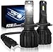 SUPAREE H7 LED Headlights Bulbs, K19 Single Beam Headlamp with Fan, 9600lm 6000K Cool White High/Low Beam & Fog Light Bulb (2 Pack)