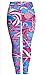 Sister Amy Women's High Waist Printed Santa Claus Ankle Elastic Tights Legging