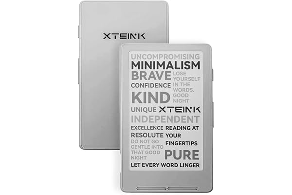XTEINK X4 E-Book Reader (Developer Edition), 4.3" Pocket E-Ink eReader, Physical Page-Turn Buttons, Ultra-Thin 0.23" & 2.72 oz, Magnetic-Ready Design, Distraction-Free Reading, 16GB, Mist Gray