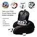 Pete Gear Hub Travel Pillow - Memory Foam Neck Pillow - Airplane Pillow for Car, Bus, Train Travel, Rest - 3 Carry Travel Pillowcase - Protective Black Velour Cover - Extra Blue Cover