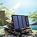 SOKOO Solar Panel, 22W 2 USB Ports Solar Phone Charger(5V/2.4A) with 3 High-Efficiency Foldable Solar Panels,Portable Solar Panel Charger for Cell Phone, iPhone 13/12/11/X-5, iPad, Samsung LG