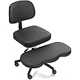 Xylolfsty Cross Legged Office Chair,ADHD Friendly,Comfortable Meditation Criss Cross Chair with Wheels & Wide Seat,Kneeling Chair for Home,Office,Adults,Teenagers,Fidgety Sitters,Posture Improvement