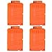 Bullet Clips, Yamix 4 Pack 6 Bullets Dart Gun Clips Ammo Cartridge Magazine Clip For nerf n-strike elite blaster kid's toy gun - Transparent Red