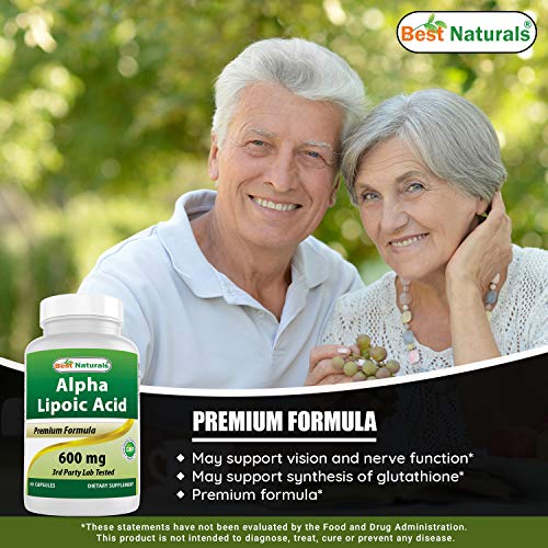 Best Naturals Acetyl L-Carnitine 500 Mg & Alpha Lipoic Acid 600 mg