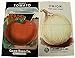 MODA Vegetable Seed Flour Sack Kitchen Dish Towels, Set of 4