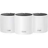 TP-Link Deco X15 Dual-Band AX1500 WiFi 6 Mesh Wi-Fi System | Replaces Routers and Extenders | Covers up to 5,600 sq.ft. | 2 G