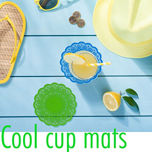 2 Extra+Thick+Flexible+Plastic+coasters