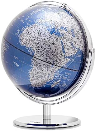 早割クーポン 地球儀 ユニバーサル グローブの金属ベースと拡大鏡のための学生教育のギフト Color Size Diameter Blue 30cm