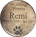 Inlefen Personalized Engraved Pet Memorial Step Stone 7.5