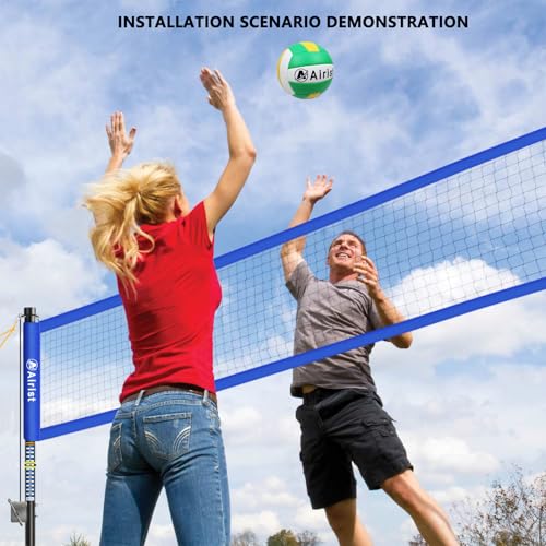 Airist Heavy Duty Volleyball Net Outdoor With Steel AntiSag System
