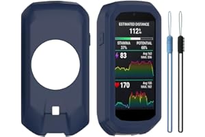 FCMEDZI Compatible for Garmin Edge 1050 Case,Soft Silicone Shock-Proof Protector Shell Replacement Protective Case (Silicone Blue)