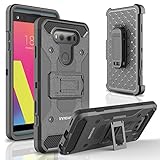 LG V20 / H910 / H918 / LS997 / US996 / VS995 Case, INNOVAA Slick Armor Holster W/ Kickstand W/ Free Screen Protector & Stylus Pen - Black