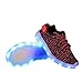 Genda 2Archer Boys Girls 7 Colors LED Luminous Knit Sneakers Fashion USB Charging Light Shoes