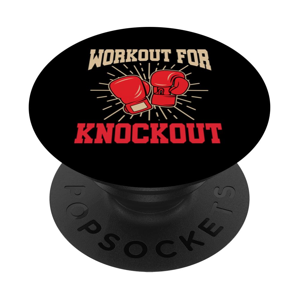 Funny kickboxing Kickboxer kickbox PopSockets Swappable PopGrip