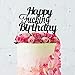 LINGTEER Happy Fucking Birthday Black Acrylic Cake Topper Perfect for Funny Birthday Party Gift Decorations.