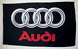 Audi Black Logo Car Flag 3' X 5' Indoor Outdoor Auto Banner