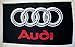 Audi Black Logo Car Flag 3' X 5' Indoor Outdoor Auto Banner
