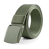 JASGOOD Nylon Belt Outdoor Belt Reversible Belt Tactical Duty Belt with YKK Plastic Buckle Up to 48