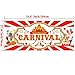 Carnival Banner 2019 Carnival Party Decorations for Carnival Party Supplies, Large 70.87 x 27.56 Inch Circus Decorations Fabric Carnival Backdrop