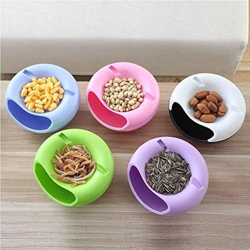 A2zonlineking Multifunctional Fruit Platter Bowl with Smartphone Holder for Using Phone iPad Or Tablet While Eating Snacks Nuts Candies Pistachios Fruits - Enjoy Food