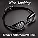 Aegend Swim Goggles, Swimming Goggles of Flat Lens for Men Women Adult Youth Kids Children, Anti-Fog UV Protection Leak-Proof Triathlon Swim Goggles Mirrored/Clear with Free Protection Case