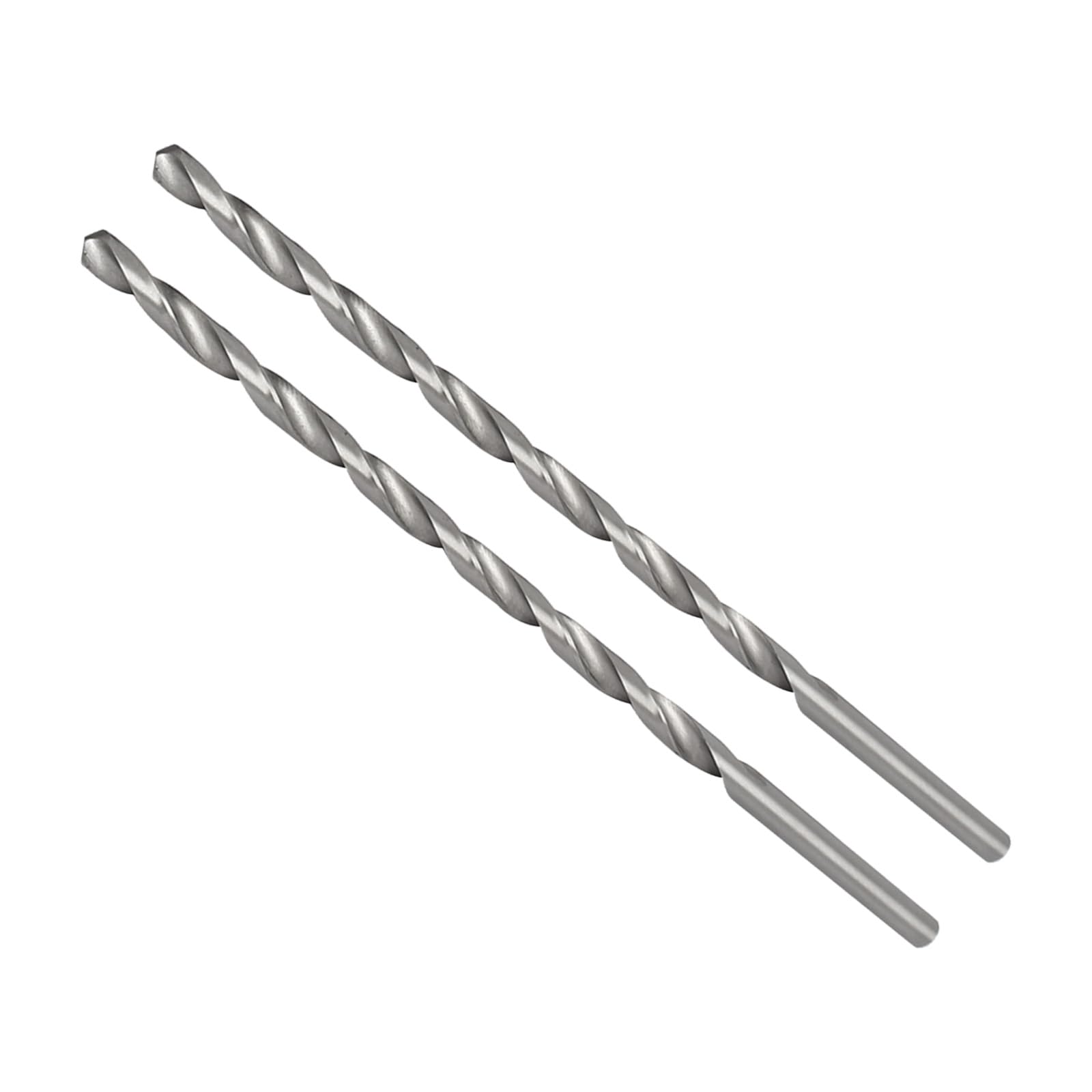 CoCud High Speed Steel Twist Drill Bits, 6.5mm Diameter 200mm Length, Straight Twist Jobber Drill Bit - (Applications: for Metal Woodwork Plastic Aluminum), 2Pieces