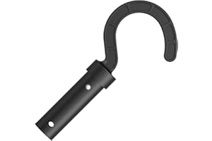 Pool Cleaner Hook Attachment, Black, Compatible with Robotic Pool Vacuums, Telescopic Pole Mount