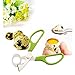 Aikoi Pigeon Quail Egg Scissor Bird Cutter Opener Kitchen Tool Clipper(Set of 2, Green)