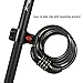 Amazer Bike Cable Lock, 4-Feet Bike Lock Basic Self Coiling Resettable Combination Cable Bike Locks with Mounting Bracket, 4 Feet x 1/2 Inch