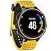 ZSZCXD Soft Silicone Replacement Watch Band for Garmin Forerunner 235/220/230/620/630/735 Smart Watch (01 Yellow & Black)