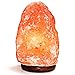 Amethya Natural Himalayan Salt Lamp, Hand Carved with Elegant Wood Base (Set of 2)