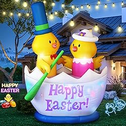 Danxilu 6 Foot Easter Inflatable Two Chicks