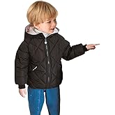 Curipeer Kids Winter Jacket Front Zip Warm Snow Wear Toddler Outer Clothing 2-8T