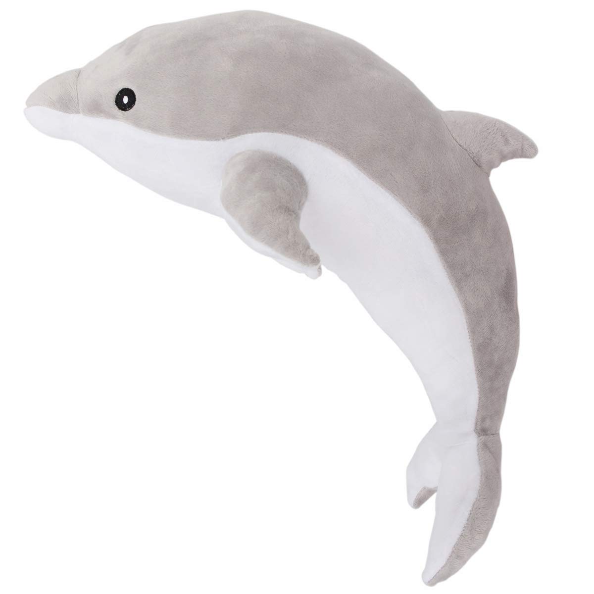 FeiWen dolphin Stuffed Animal Cute Plush Toy Very Soft Pillow Children's Birthday Ocean Lovers (gray)
