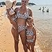 Family Matching Swimsuit 2019 Newest One Piece Leopard Printed Monokini Off Shoulder Bathing Suitthumb 3
