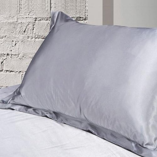 Pair Satin Silk Pillowcases for Hair and Skin Pillow Cover Case 84x54cm