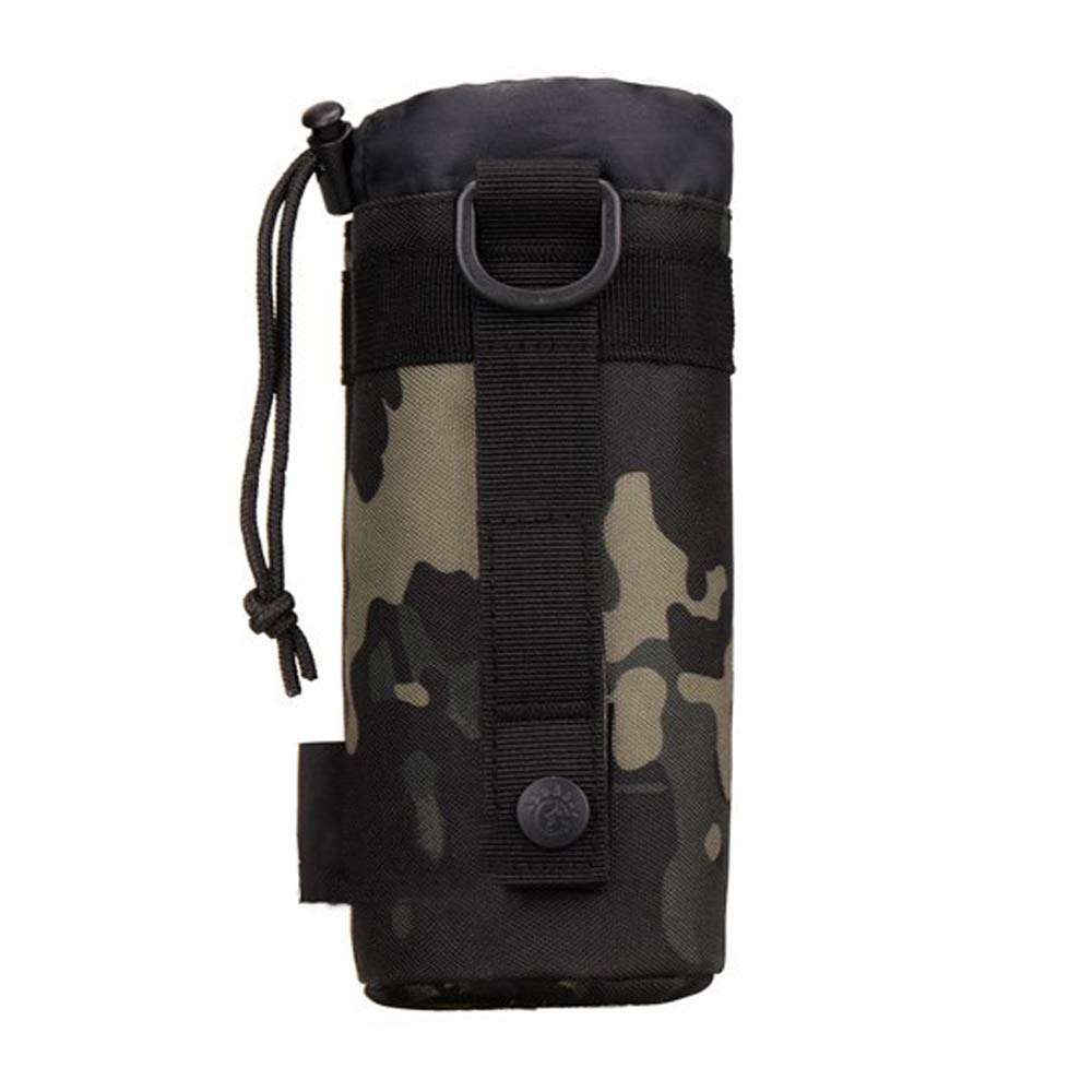 Huntvp Tactical Military Water Bottle Holder Pouch 900D Nylon Molle Kettle Bag Holder 550ml, Camo