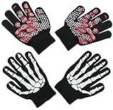 N'Ice Caps Boys Glow in the Dark Magic Stretch Gloves 2 Pair Pack