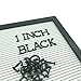 Plastic Letters for Letter Board - 188 Characters, Including Numbers, Symbols for Changeable Letter Boards, Atoz Create, Letter Boards Accessories(1 INCH Black)
