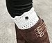 Cozy Design Women's Winter Knitted Hollow out Boot Cuffs in White