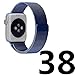 Leefrei Apple Watch Band Replacement Strap for Apple Watch All ModelsMilanese - Blue 38 mm