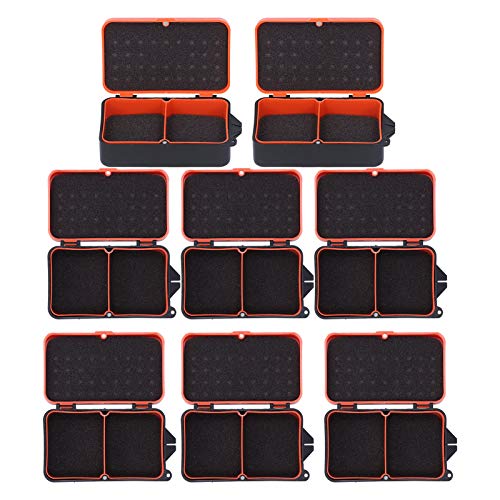 8 Stück Angelköderbox 9,8 * 6 * 4,8 cm Tragbare Angelgerätebox Aufbewahrungskoffer für Angelgeräte(S.) – Bild 7