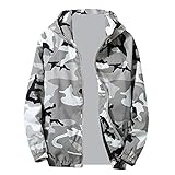 Toimothcn Mens Boys Camouflage Zipper Coat Autumn