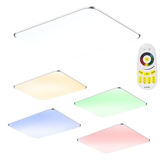 title=SAILUN 48W RGB Ultra magro LED Plafoniera Lampada da soffitto moderna Lampada da