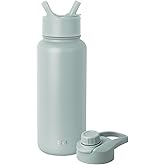 Simple Modern Water Bottle with Straw and Chug Lid Vacuum Insulated Stainless Steel Metal Thermos Bottles | Reusable Leak Proof BPA-Free Flask for Sports Gym | Summit Collection | 32oz, Sea Glass Sage